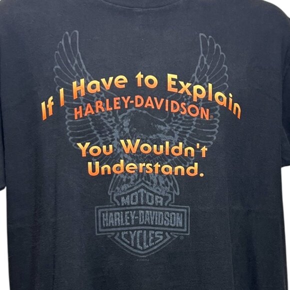 Vintage 1990s Harley-Davidson R.L. Stratman T-Shirt XL Eagle Aspen Valley CO US - Picture 4 of 10